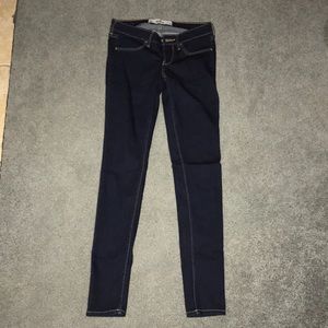 Hollister Low Rise Dark Wash Skinny Jean Leggings